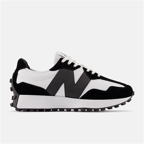 New Balance 327 White With Black Mens Fashion Footwear Sneakers On