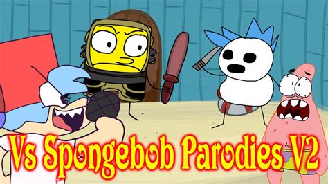 Fnf Vs Spongebob Parodies V2 Part 1 Youtube