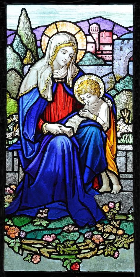 Madonna And Child Jesus By William Morris Blessed Virgin Mary