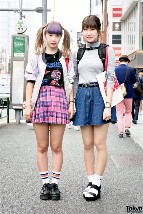 19 Year Old Japanese Students Chisaking And Mipo Tokyo Fashion