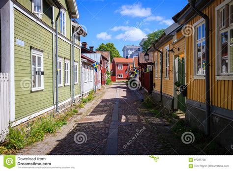 A Traditional Swedish Town Editorial Stock Photo Image Of Scandinavian