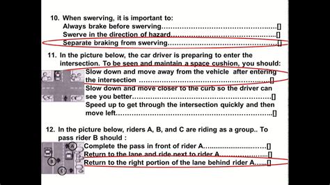 Our dmv written test cheat sheet works exactly like the real dmv ca written test, with a few bonus support tools designed to better your driver's theory knowledge. 2021 Dmv Motorcycle Released Test Questions part 1 Written CA Permit practice online ...