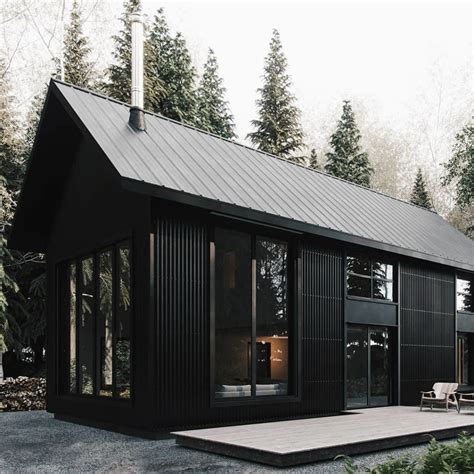 Black Metal Siding House Juststaylittlevalentine