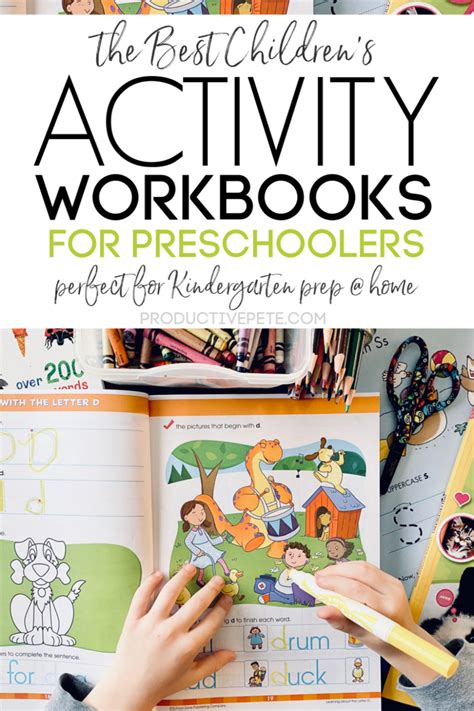 Kindergarten Workbook Fun Workbook For Preschool Kindergarten And My