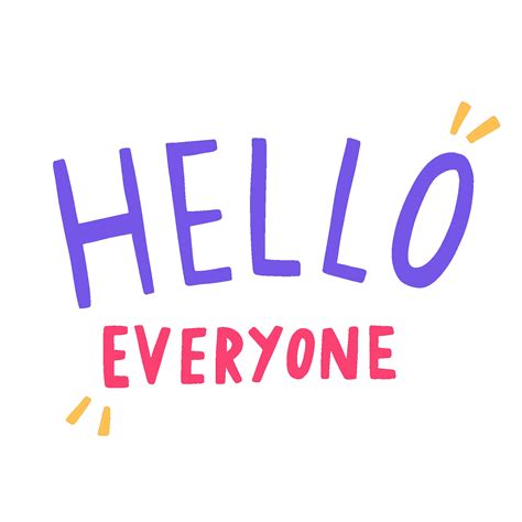 Everyone Hello Sticker by imajanation for iOS & Android | GIPHY