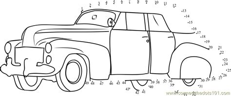 Classic Car Dot To Dot Printable Worksheet Connect The Dots In 2023