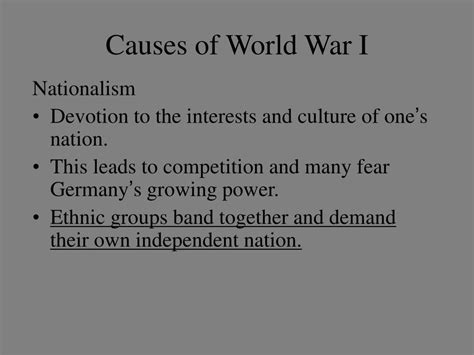 Ppt World War I Begins Powerpoint Presentation Free Download Id