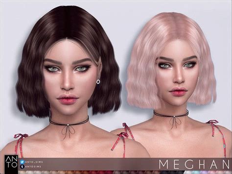 The Sims 4 Cc Anto Meghan Fryzura Womens Hairstyles