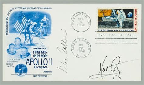 Bonhams Apollo 11 First Day Postal Cover—signed Postal Envelope With