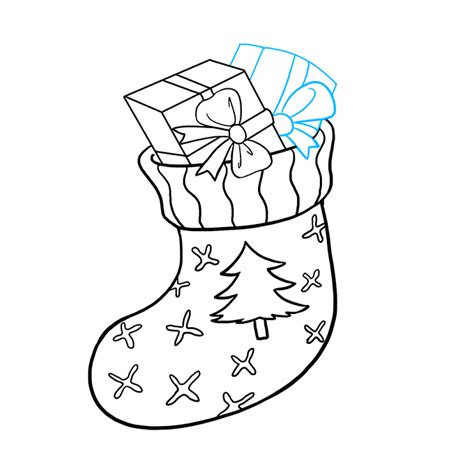 how to draw a christmas stocking easy gray hinnelaming