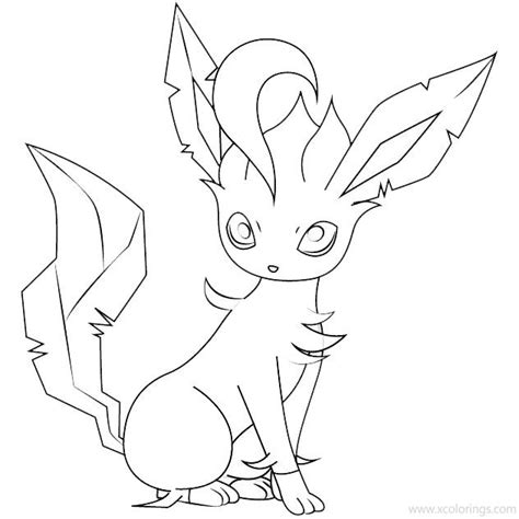Leafeon From Pokemon Coloring Pages