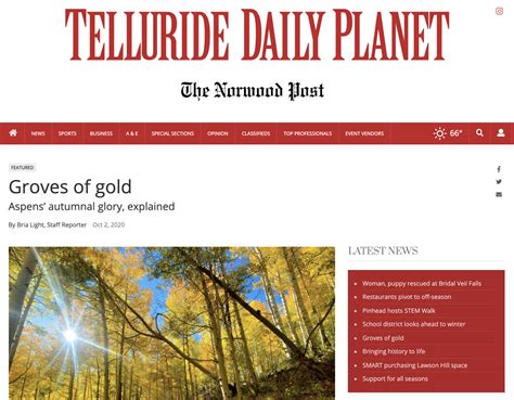 Talking About Aspens With The Telluride Daily Planet Macrosystems