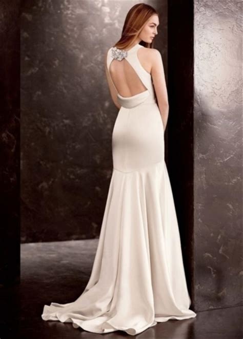 White By Vera Wang Oyster Satin Gown With Sash Style Vw351186 Wedding