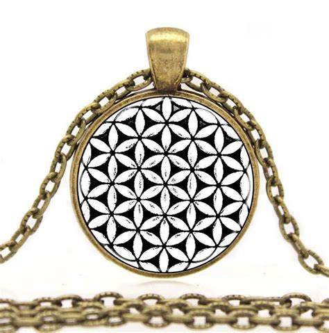 Sacred Geometry Flower Of Life Pendant Necklace Project Yourself