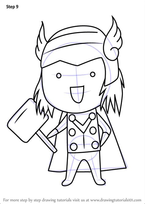 How To Draw Chibi Thor Chibi Characters Step By Step