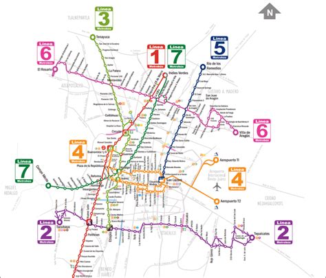 Mapa De Líneas Metrobús Directbusmx