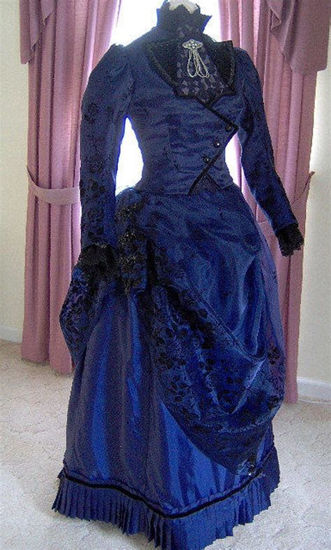 For Orders Only 1800s Victorian Dress 1887 Bustle Gown 1880s Etsy