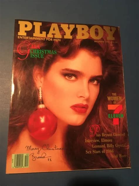 Playboy Magazine December 1986 Brooke Shields Christmas Women Of 7