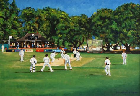Weybridge Cricket Club Painting Jane Atherfold Art