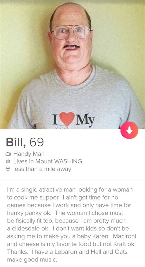 someone matched with bill the handyman on tinder and shared the hilarious conversation they