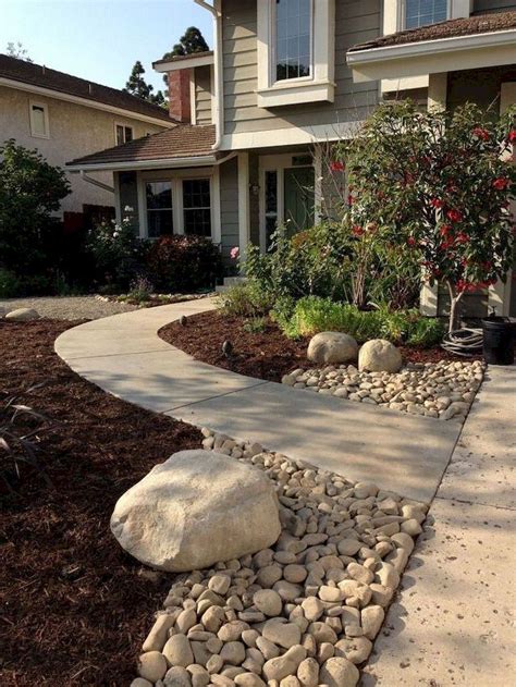 Landscape Ideas With Rocks For Your Front Yard