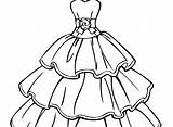 Dress Coloring Pages Fashion Color Getcolorings Colouring Dresses sketch template