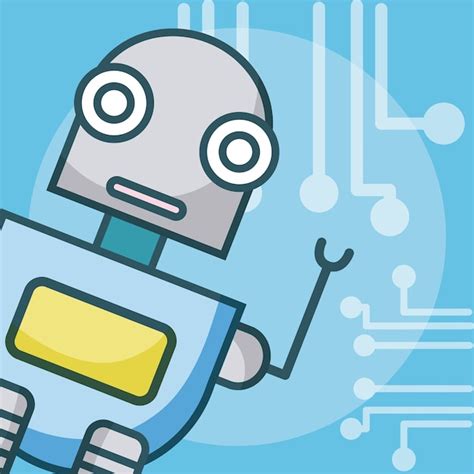 Premium Vector Artificial Intelligence Robot Cartoon Concept