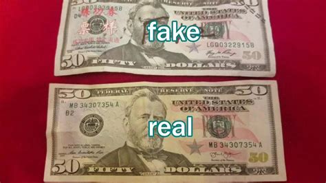 Real Vs Fake 50 Dollar Bill