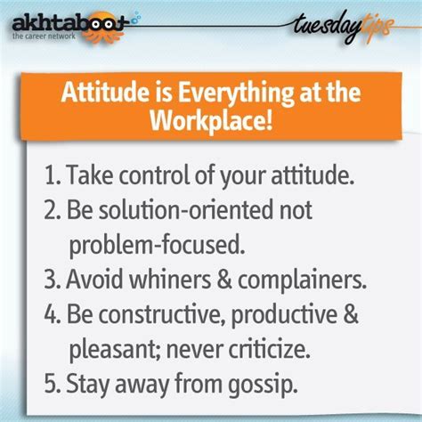 An Orange Sign That Says Attitude Is Everything At The Workplace 1 Take