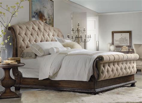 Elegant Sleigh Bedroom Sets Upholstered Gray Sleigh Queen Bedroom Set