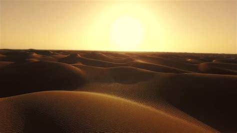 Sahara Desert Landscape Wonderful Dunes Early In The