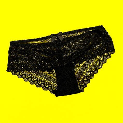 Premium Photo Black Lace Panties Stylish Underwear