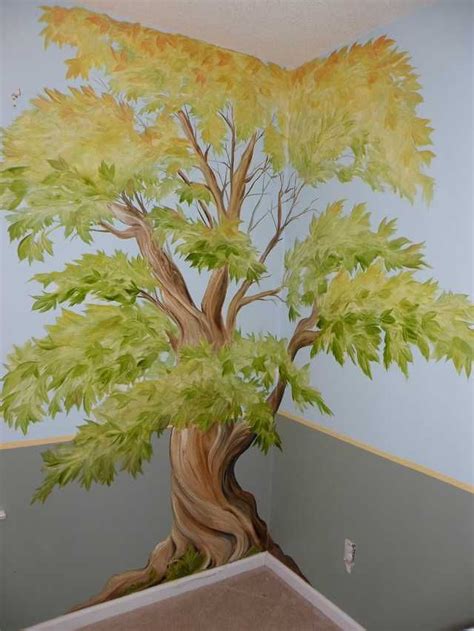 Pin By Mika Allred On Nursery Ideas Mural Art Tree Mural Tree Wall