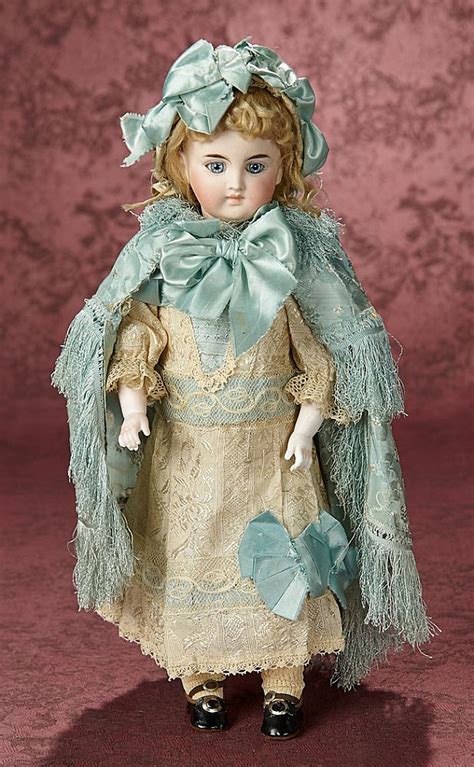 Sonneberg Bisque Closed Mouth Doll In Wonderful Original Costume