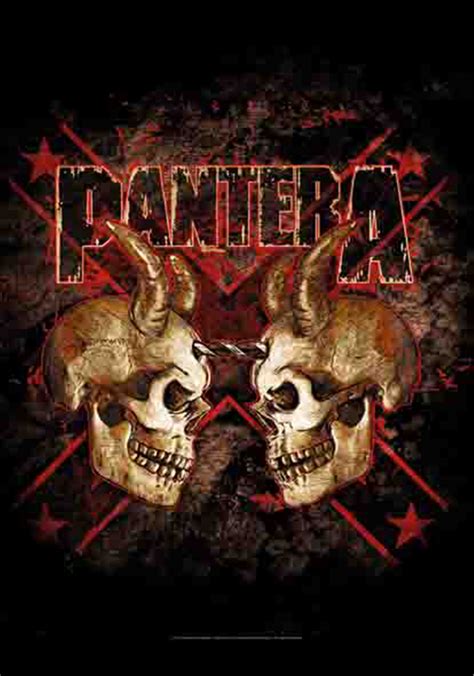 Pantera Double Skull Flag Swag Loudtrax