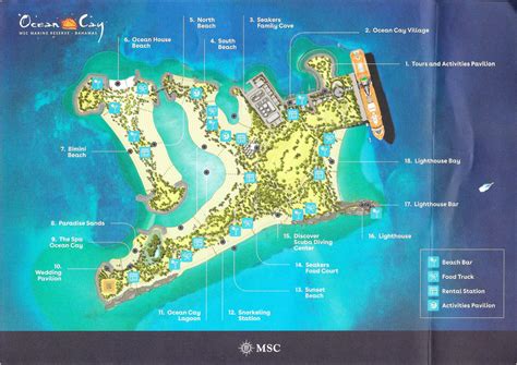 Msc Ocean Cay Marine Reserve Map