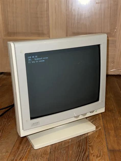 Vintage Ast Computer Monitor Crt Astbwd Works Picclick