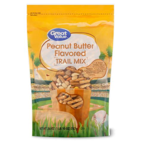 Great Value Peanut Butter Flavored Trail Mix Made With Reeses Pieces