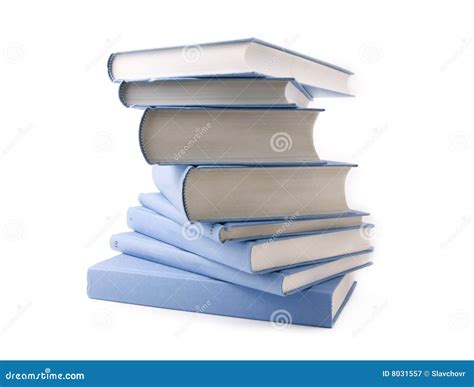 Blue Books Stock Image Image Of Read Education Isolated 8031557