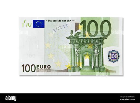 Un Billet De 100 Euros Une Centaine Deuro Monnaie Européenne Isolé