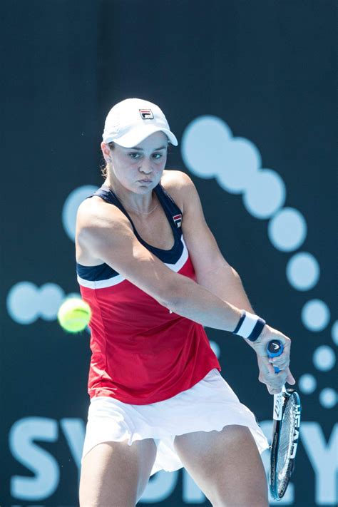Her height is 1.66 m and weight is 62 kg. ASHLEIGH BARTY at 2019 Sydney International Tennis 01/09 ...