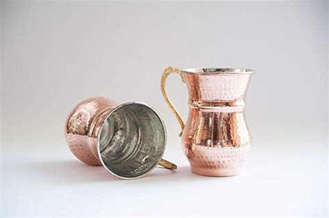 Copper Mug 10 Oz Traditional Turkish Tinned Pure Copper Etsy Copper