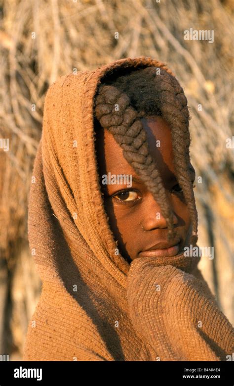 Namibia Near Opuwo Himba Tribe Girl Stock Photo Alamy