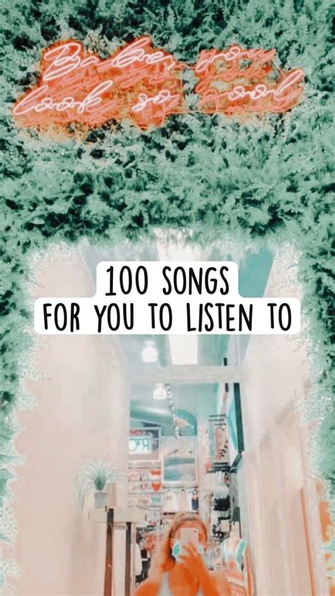 100 Songs For You To Listen To An Immersive Guide By 𝐌𝐄𝐋𝐎𝐃𝐘