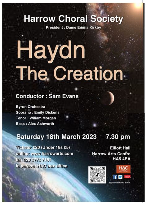 Harrow Choral Society Haydn The Creation The Pinner Association