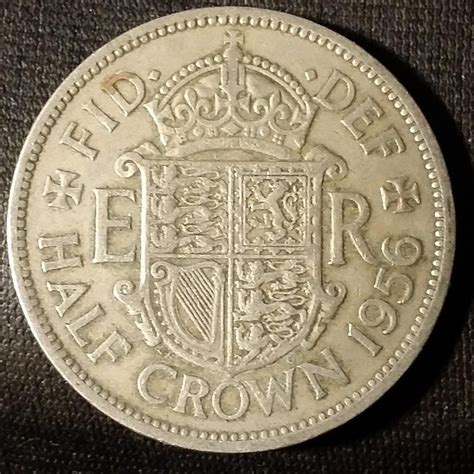 Coin Half Crown 1956 England Etsy Coin Vintage