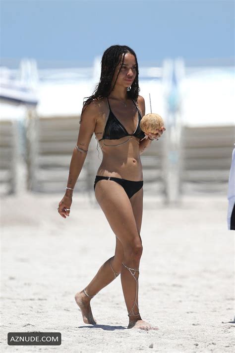 Zoe Kravitz Sexy In A Bikini At Beach In Miami Aznude
