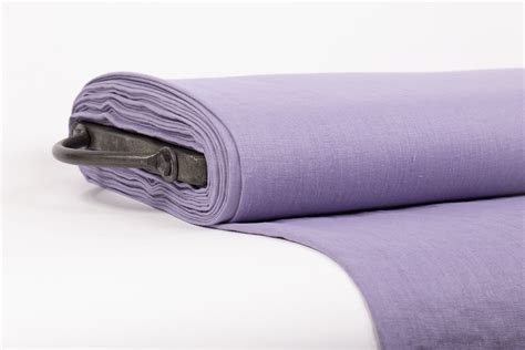 Pure 100 Linen Fabric Lavender Linen Fabric Of Medium Weight Washed
