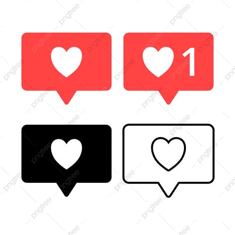 Social Media Notification Vector Hd Png Images Like Or Love Social