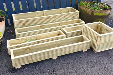 Handmade Wooden Decking Planter Box 120cm Pressure Treated Etsy
